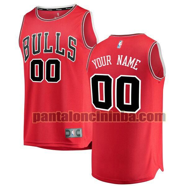 maglia bambino basket Custom 0 chicago bulls rosso 2020