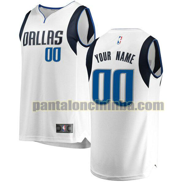 maglia bambino basket Custom 0 dallas mavericks bianca 2020