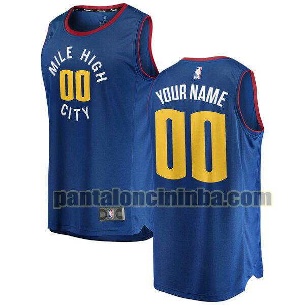 maglia bambino basket Custom 0 denver nuggets blu 2020