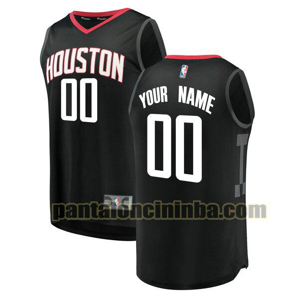 maglia bambino basket Custom 0 houston rockets nero 2020