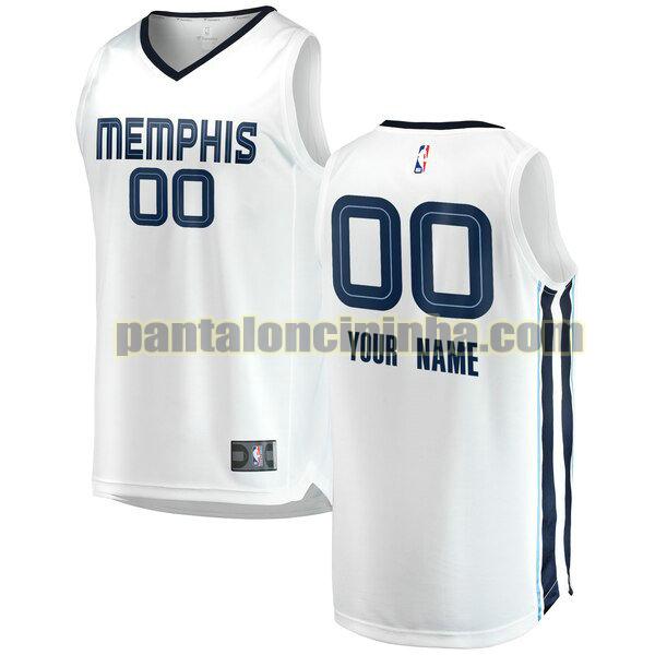 maglia bambino basket Custom 0 memphis grizzlies bianca 2020