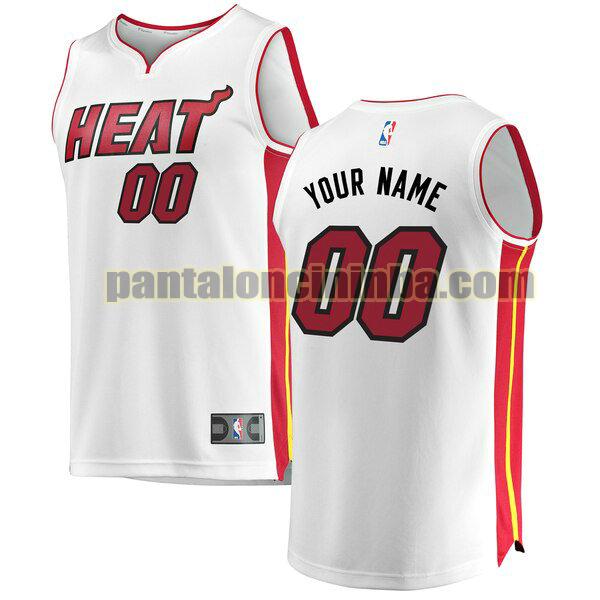 maglia bambino basket Custom 0 miami heat bianca 2020