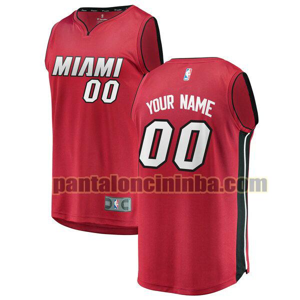 maglia bambino basket Custom 0 miami heat rosso 2020