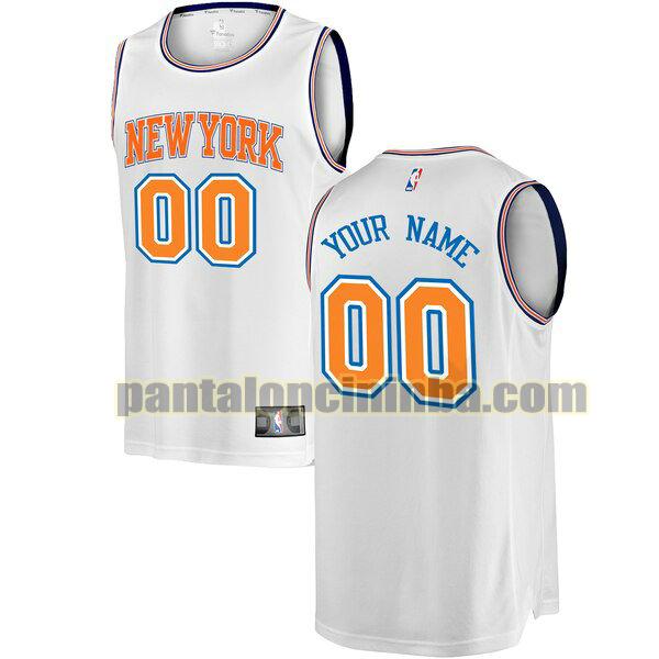 maglia bambino basket Custom 0 new york knicks bianca 2020