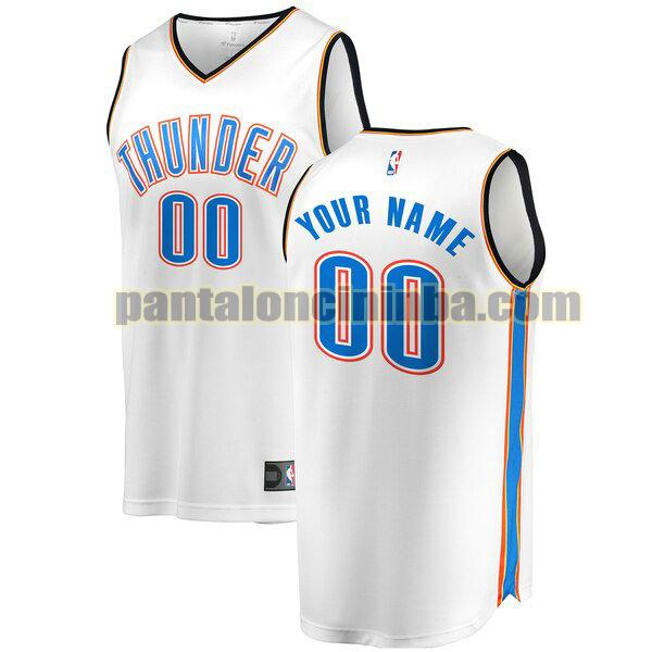 maglia bambino basket Custom 0 oklahoma city thunder bianca 2020