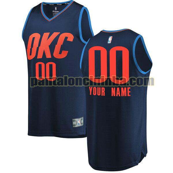 maglia bambino basket Custom 0 oklahoma city thunder navy 2020