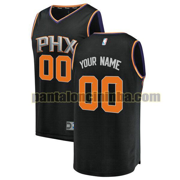 maglia bambino basket Custom 0 phoenix suns nero 2020