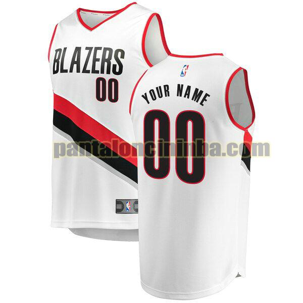 maglia bambino basket Custom 0 portland trail blazers bianca 2020