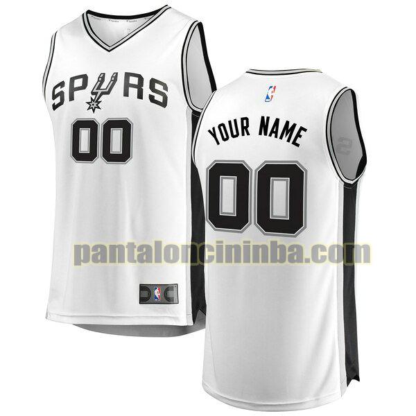 maglia bambino basket Custom 0 san antonio spurs bianca 2020