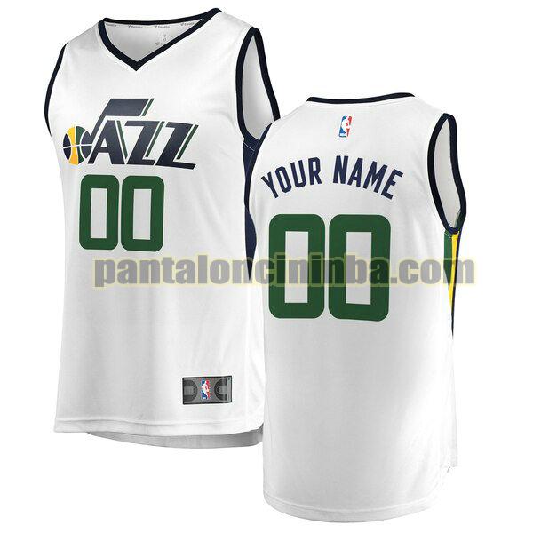 maglia bambino basket Custom 0 utah jazz bianca 2020