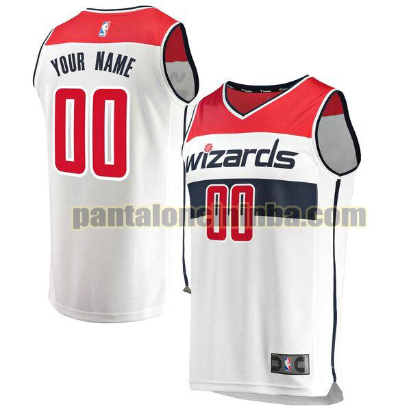 maglia bambino basket Custom 0 washington wizards bianca 2020