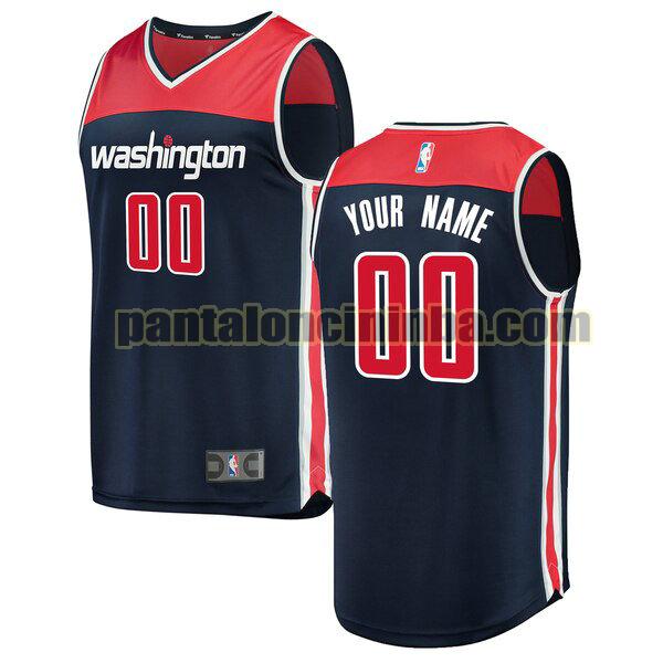 maglia bambino basket Custom 0 washington wizards navy 2020