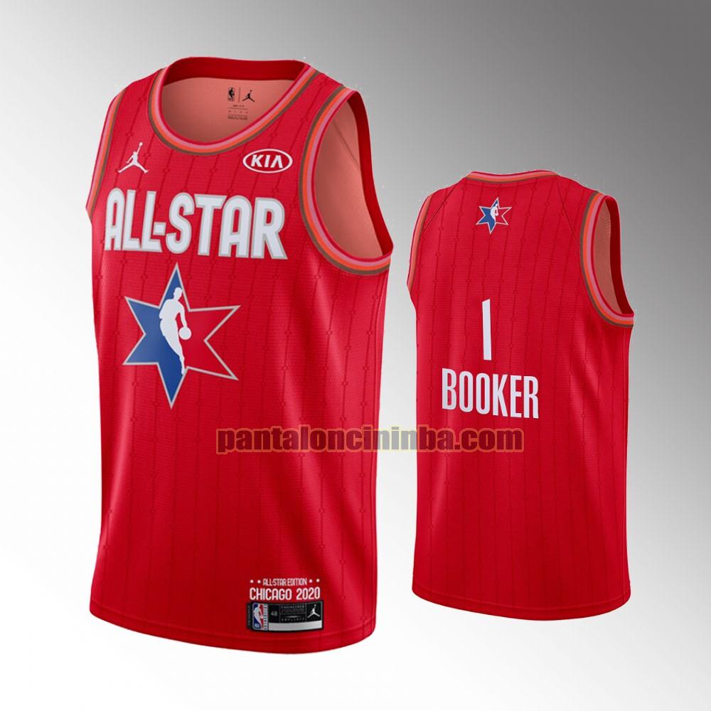 maglia basket Booker 1 all star 2020 rosso