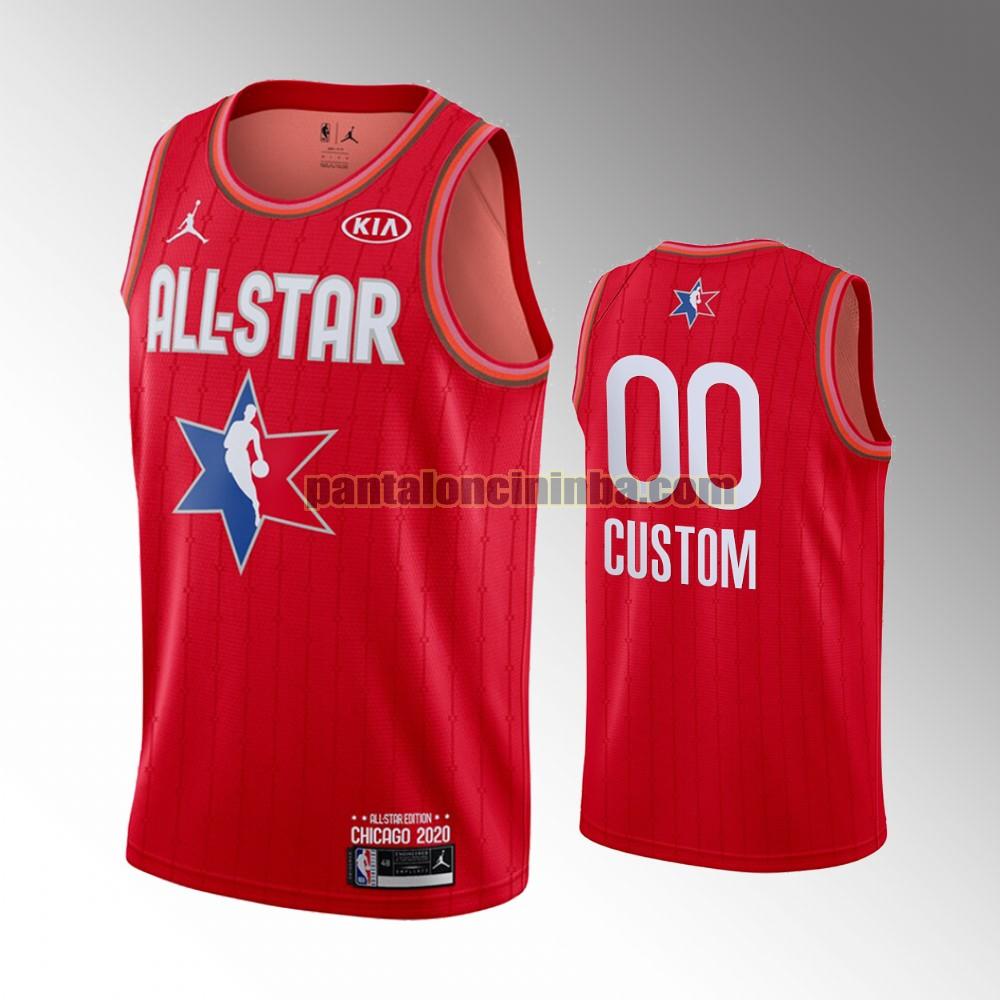 maglia basket Custom 0 all star 2020 rosso