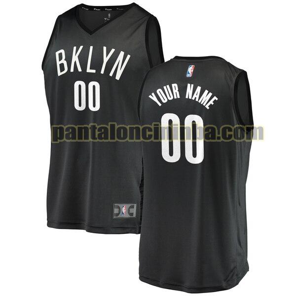 maglia basket Custom 0 brooklyn nets grigio 2020