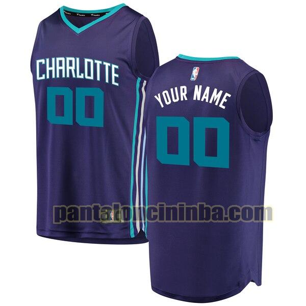 maglia basket Custom 0 charlotte hornets porpora 2020