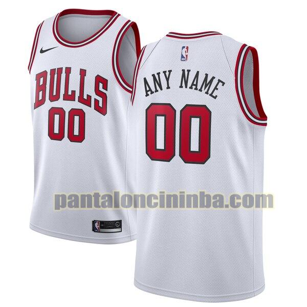 maglia basket Custom 0 chicago bulls bianca 2020