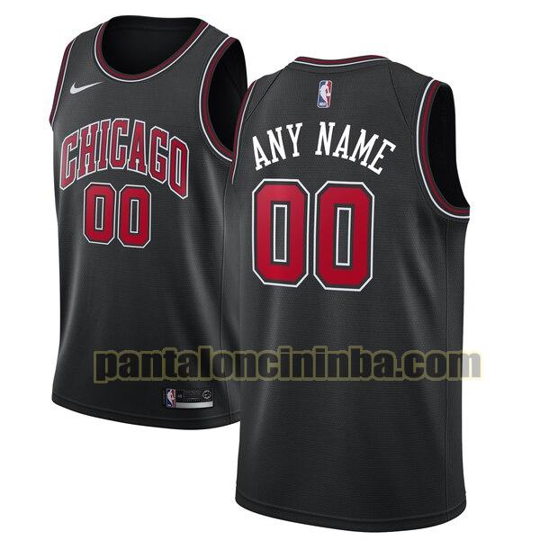 maglia basket Custom 0 chicago bulls nero 2020