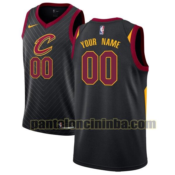 maglia basket Custom 0 cleveland cavaliers nero 2020