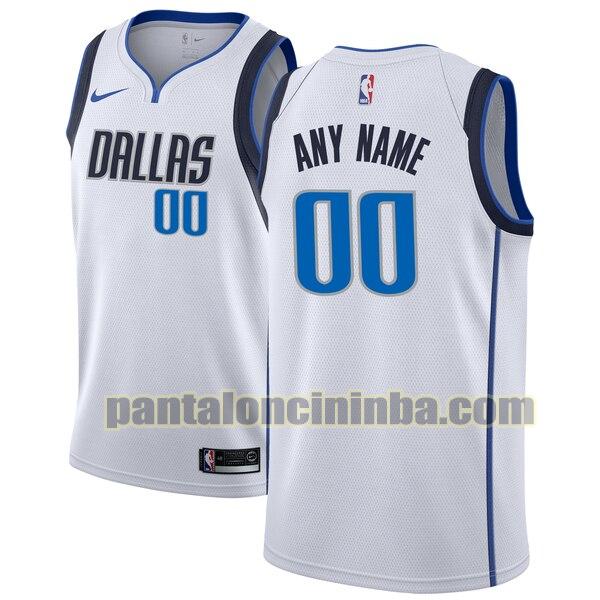 maglia basket Custom 0 dallas mavericks bianca 2020