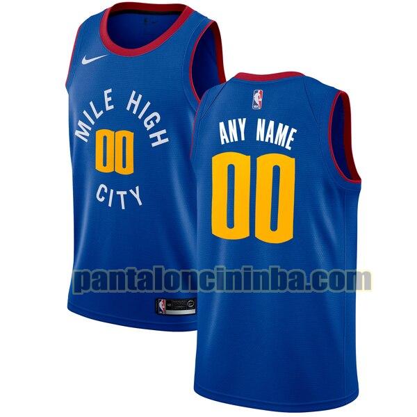 maglia basket Custom 0 denver nuggets blu 2020