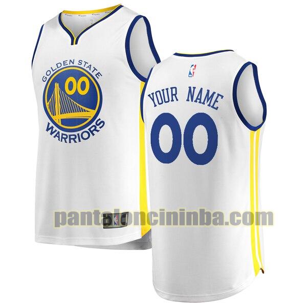 maglia basket Custom 0 golden state warriors bianca 2020