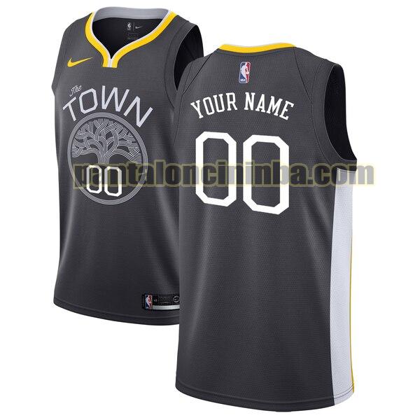 maglia basket Custom 0 golden state warriors grigio 2020