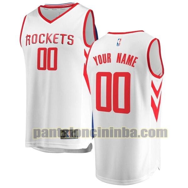 maglia basket Custom 0 houston rockets bianca 2020