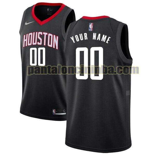 maglia basket Custom 0 houston rockets nero 2020