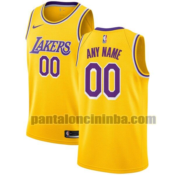 maglia basket Custom 0 los angeles lakers blu 2020