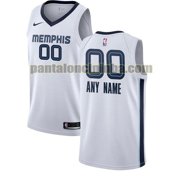 maglia basket Custom 0 memphis grizzlies bianca 2020