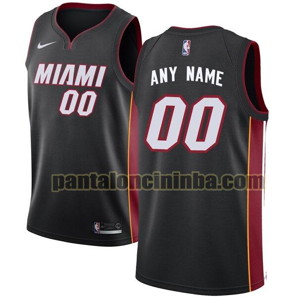 maglia basket Custom 0 miami heat nero 2020