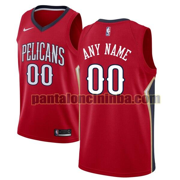 maglia basket Custom 0 new orleans pelicans rosso 2020