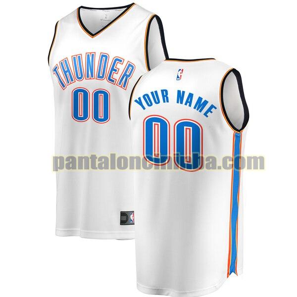 maglia basket Custom 0 oklahoma city thunder bianca 2020