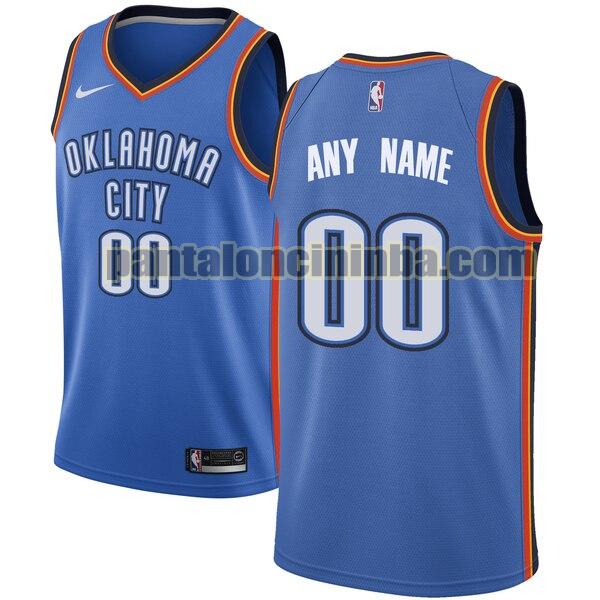 maglia basket Custom 0 oklahoma city thunder blu 2020
