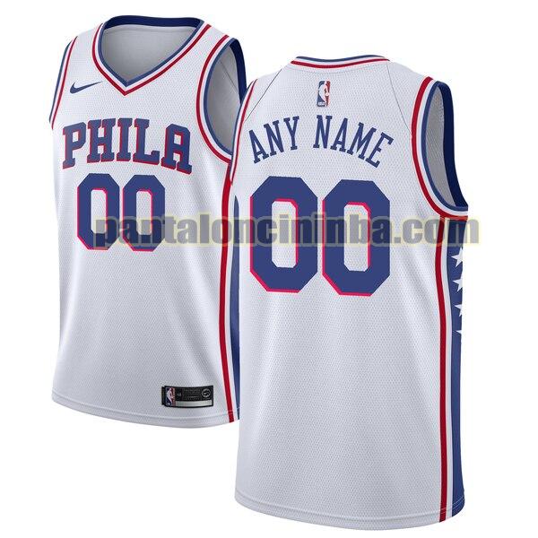 maglia basket Custom 0 philadelphia 76ers bianca 2020