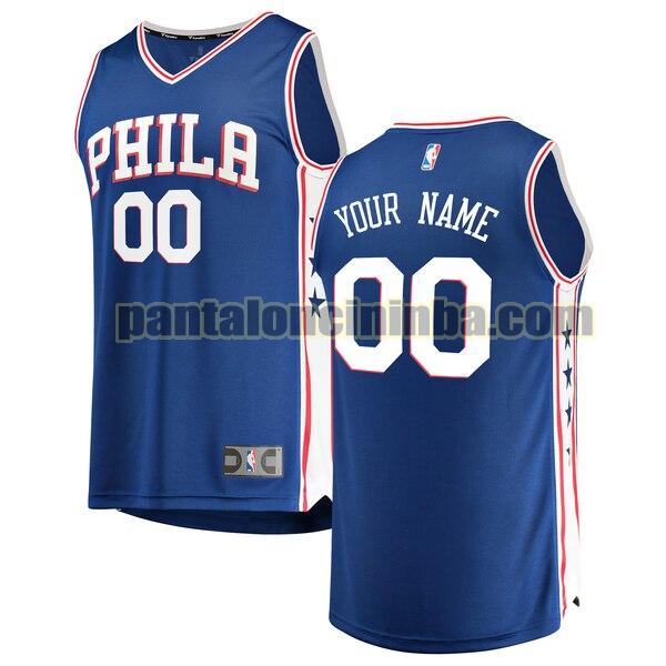 maglia basket Custom 0 philadelphia 76ers navy 2020