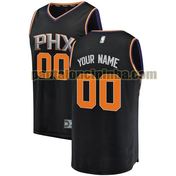 maglia basket Custom 0 phoenix suns nero 2020