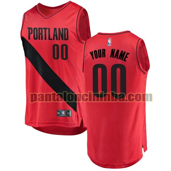 maglia basket Custom 0 portland trail blazers rosso 2020