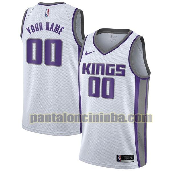 maglia basket Custom 0 sacramento kings bianca 2020