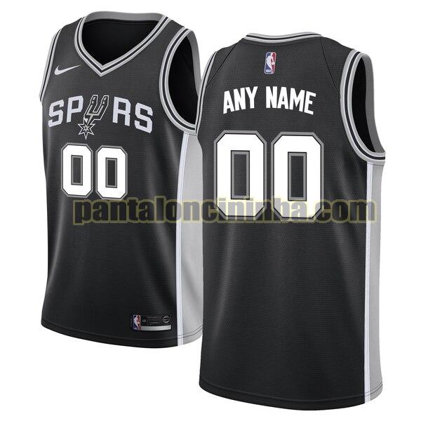 maglia basket Custom 0 san antonio spurs nero 2020