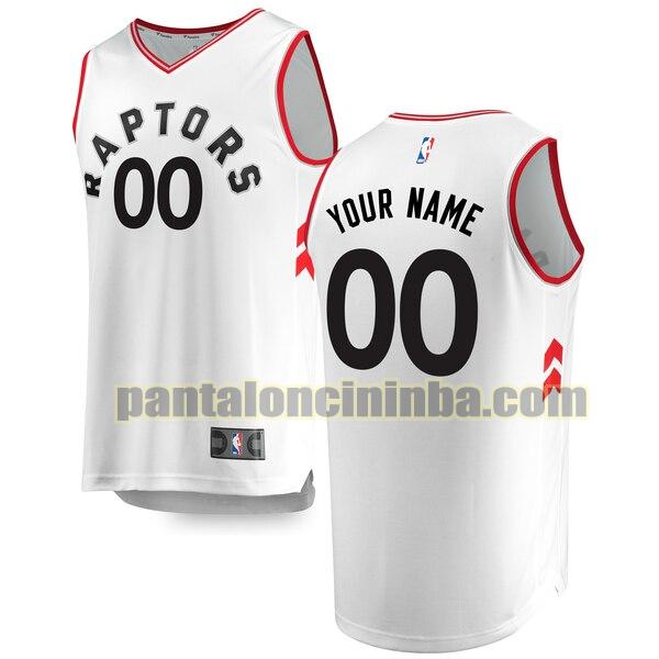 maglia basket Custom 0 toronto raptors bianca 2020