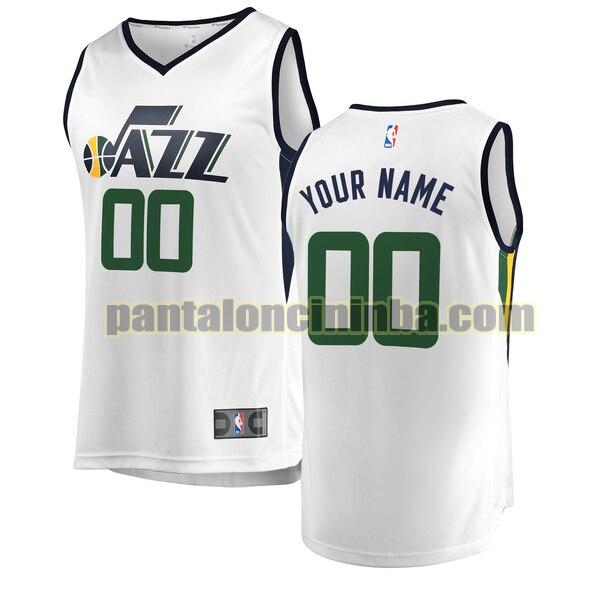 maglia basket Custom 0 utah jazz bianca 2020