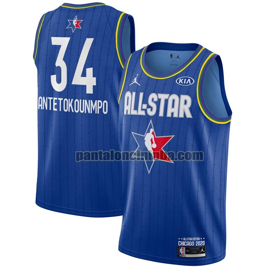 maglia basket Giannis Antetokounmpo 34 all star 2020 rosso