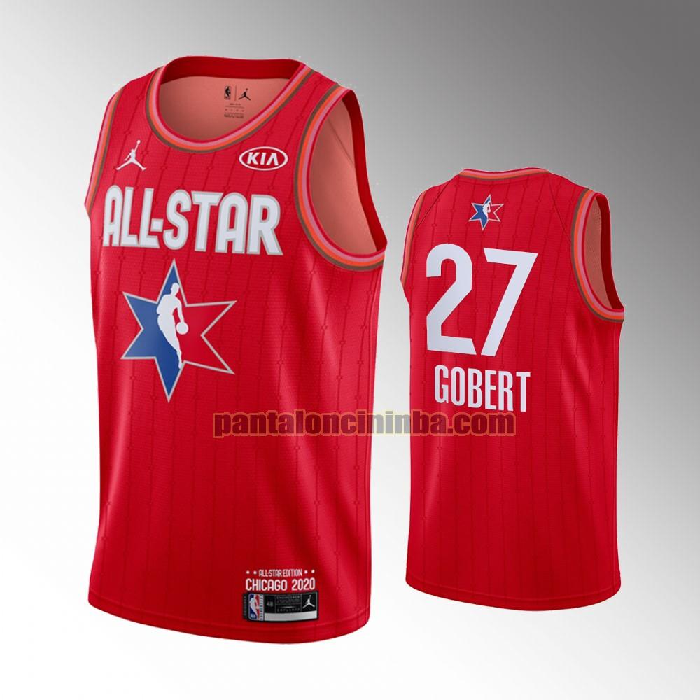 maglia basket Gobert 27 all star 2020 rosso