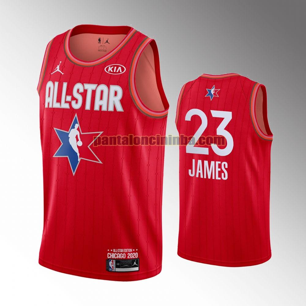 maglia basket James 23 all star 2020 rosso