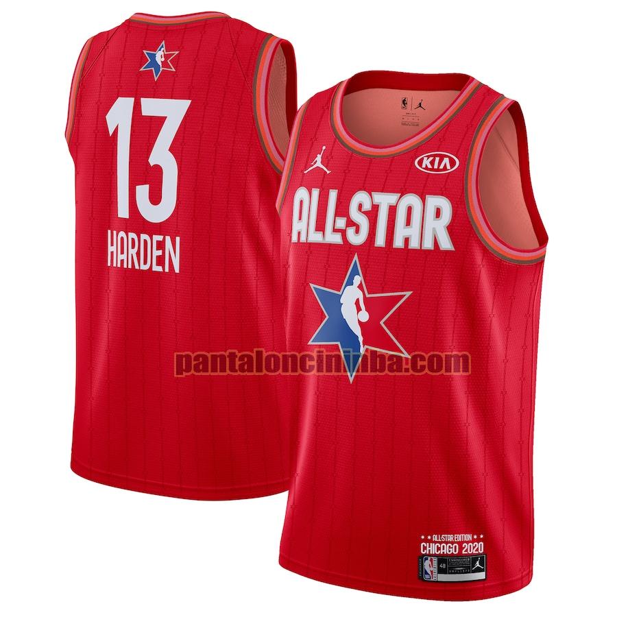 maglia basket James Harden 13 all star 2020 rosso