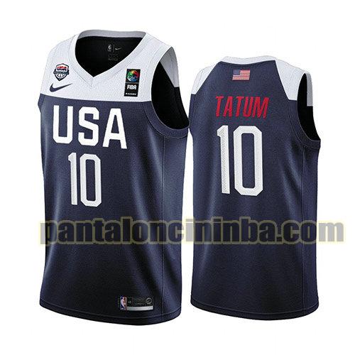 maglia basket Jayson Tatum 10 usa 2019 blu