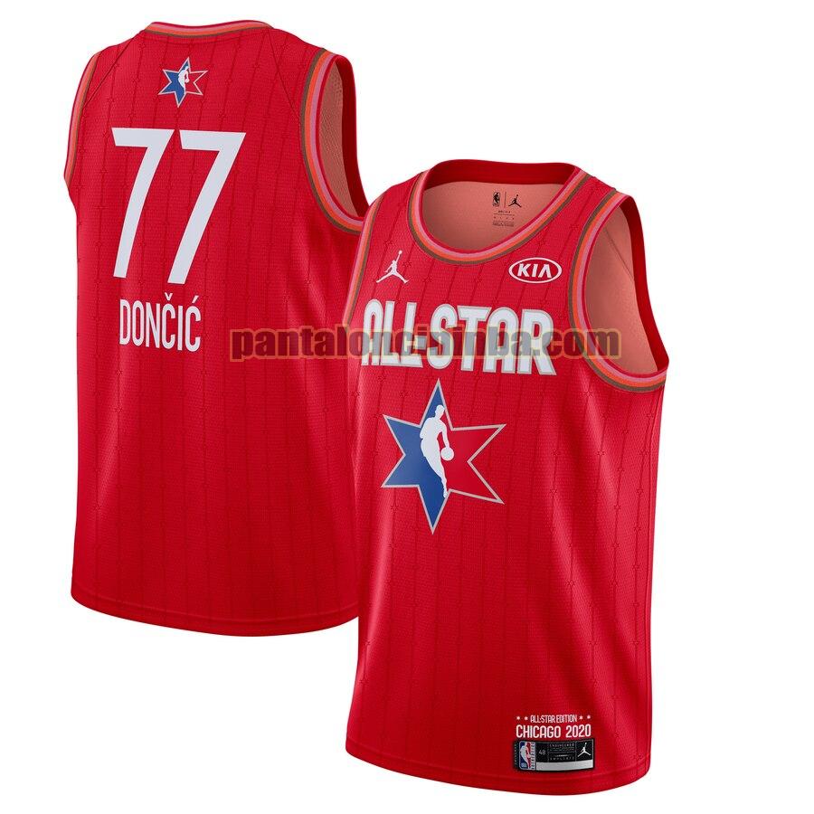 maglia basket Luka Doncic 77 all star 2020 rosso