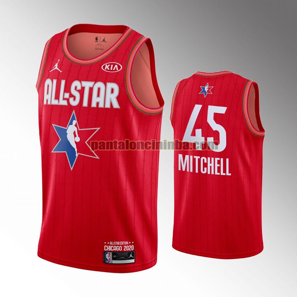 maglia basket Mitchell 45 all star 2020 rosso